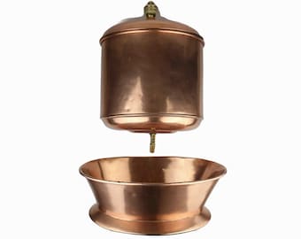 Antique French Lavabo, Large Copper Fountain Lavabo France