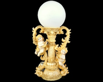 Antike Tischlampe, Engel Statuen Tischlampe