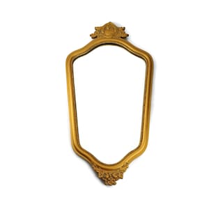 Antique Wooden Mirror With Gold Frame, Wall Hanging Wooden Mirror, Large Wall Mirror With Wooden Gold Frame
