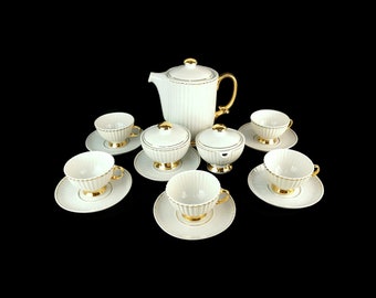 Vintage Porcelain Coffee Tea Set, Porcelain Coffee Tea Set