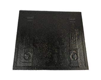 Chimenea estilo imperio, Chimenea del siglo XIX, Friso de pared de hierro fundido para chimenea, Decoración de chimenea, Chimenea de hierro fundido