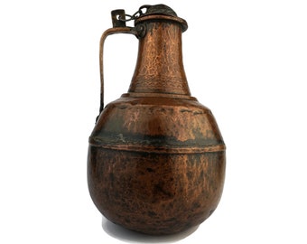Antique Handmade Copper Pitcher