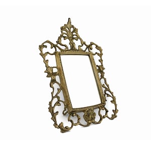 Vintage Vanity Mirror With Stand, Antique Victorian Makeup Mirror