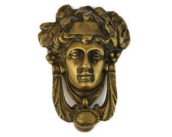 Aldaba de bronce antigua, Atenea Aldaba de bronce, siglo XIX Aldaba de bronce Atenea