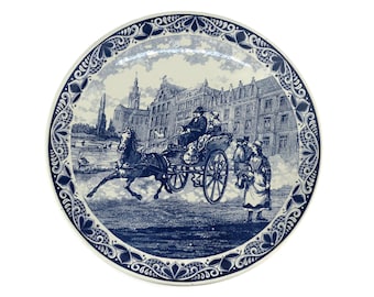 Delft Chemkefa Wall Plate, Collectible Delfts Chemkefa Wall Hanging Plate, Hand Painted Delft Wall Plate