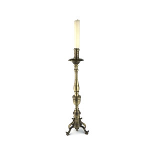 Antique Bronze Candle Holder, French Large Bronze Candle Holder, Rare Bronze Candlestick