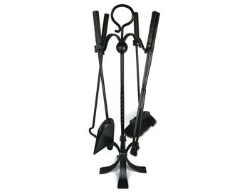 Fireplace Tools Set, Large Iron Fireplace Tools, Fireplace Accessory, Fireplace Decor