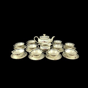 Vintage Porzellan Tee Kaffee Set, Porzellan Tee Kaffee Set Mosa Maastricht