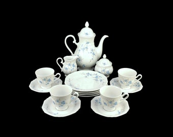 Vintage porseleinen theekoffieset, Beierse porseleinen theekoffieset