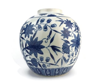 Vaso cinese antico, grande vaso cinese, vaso di porcellana cinese