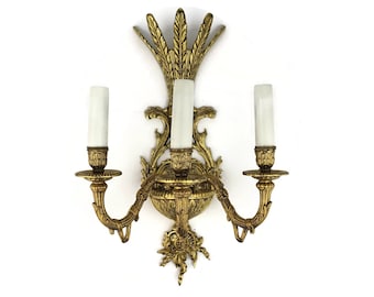 Appliques murales en laiton, appliques murales vintage, appliques lumineuses en laiton antique