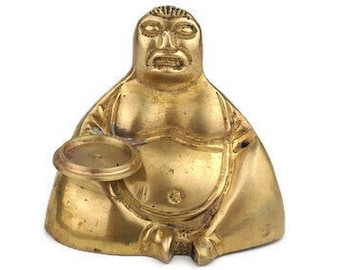 Antique Brass Buddha Statue, Vintage Large Buddha Sculpture,  Buddha Altar, Spiritual Buddhism