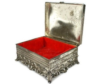 Japanese Jewelry Box,  Antique Engraved Jewelry Box Japan