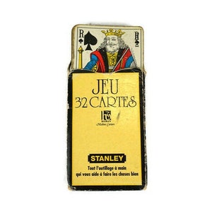 Juego de cartas de juego de mesa, juego de cartas vintage de 32, juego de cartas JEU
