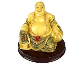 Statua antica del Buddha, scultura del Buddha d'epoca, statua del Buddha fatta a mano, altare del Buddha, buddismo spirituale
