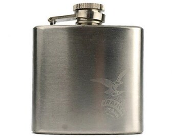 Frasco de bolsillo vintage, frasco de bolsillo de acero Branca Milano