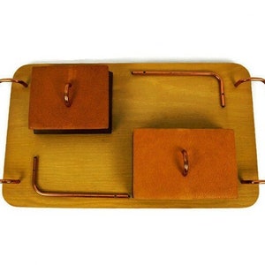 Vintage houten speelkaartstandaard, kaartstandaard voor partygames