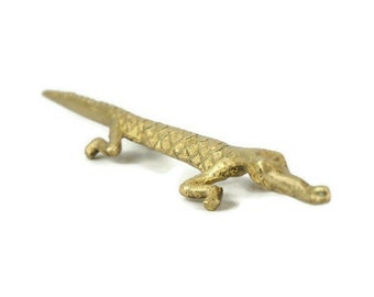 Crocodile Alligator Brass Figurine