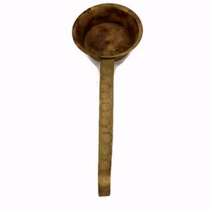 Vintage Solid Brass Ladle, Large Brass Jam Preserve Ladle