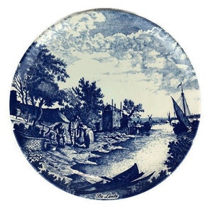 Delft Chemkefa Wall Plate, Delft Four Seasons Collection Wall Plate Spring, Collectible Delft Wall Plate, Delft Wall Plate Spring
