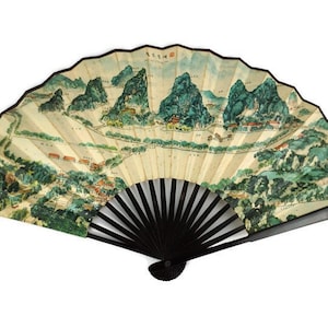 Vintage Chinese Hand Fan image 1