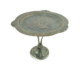 Antique French Napoleon 3 Style Tray, Napoleon III Pedestal Tray France