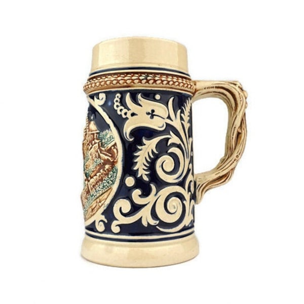 Taza de cerámica vintage, sidra alemana vintage, taza de ponche, taza de cerámica