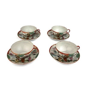Vintage Porcelain Coffee Tea Set Japan, Japanese Porcelain Coffee Tea Set