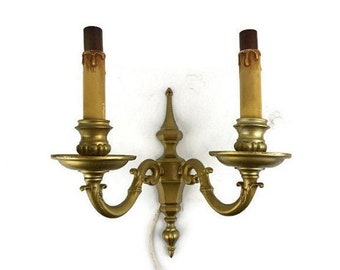 Appliques murales en laiton, appliques murales vintage, appliques lumineuses en laiton antique