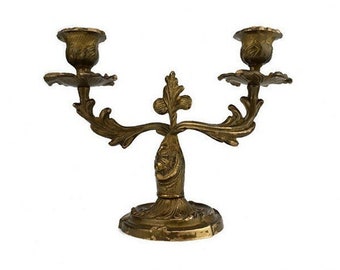 アンティーク真鍮キャンドルホルダー、真鍮燭台（5本キャンドル