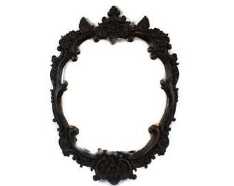 Antique Wooden Mirror, Large Wall Mirror, Wooden Carved Mirror