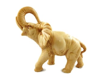 Vintage Elephant Figurine, Large Elephant Statue