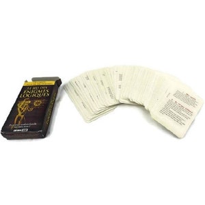 Cartas de jogos de lógica vintage, conjunto de cartas de jogos de festa francesa com 55