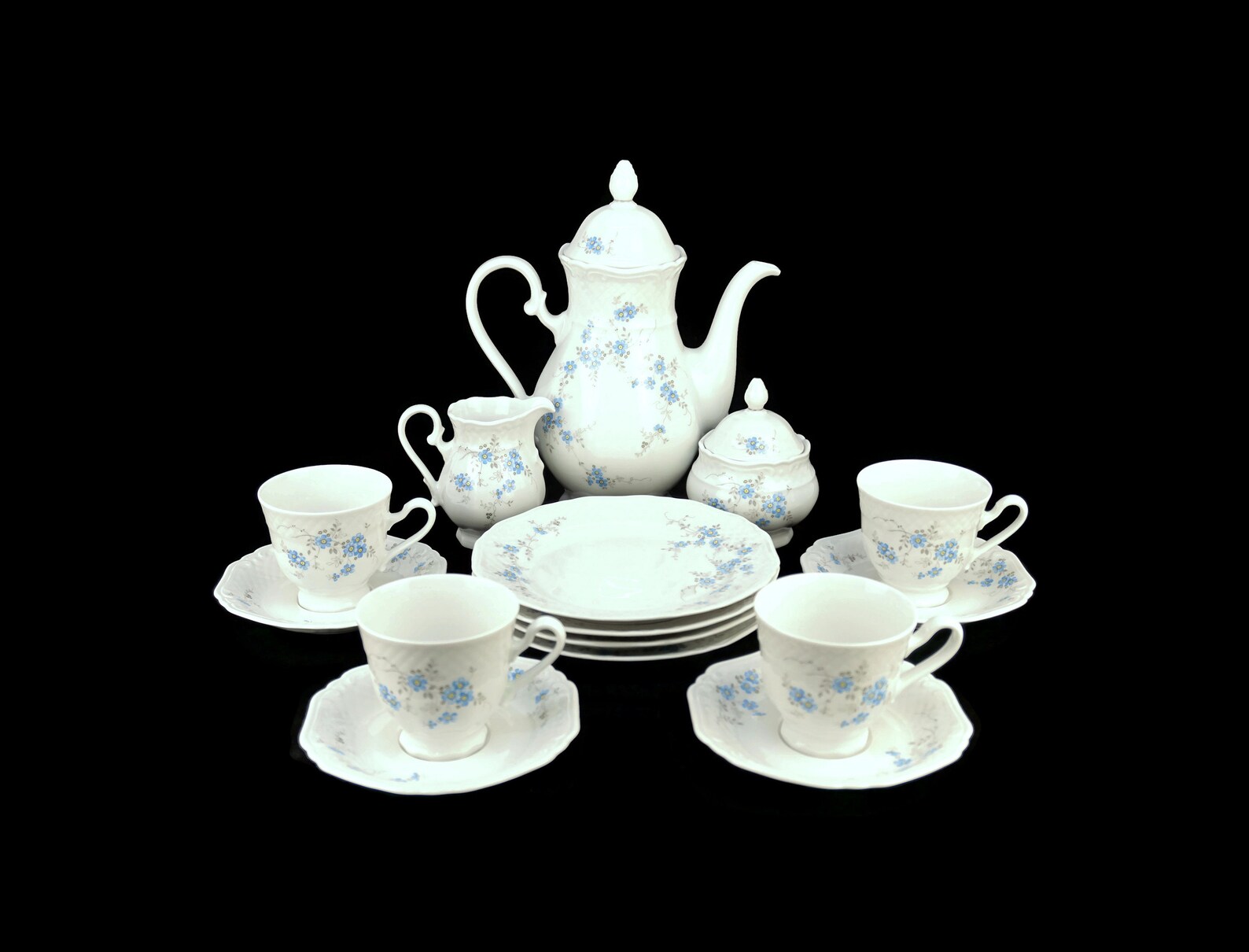 Vintage Porcelain Tea Coffee Set, Bavarian Porcelain Tea Coffee Set - Etsy