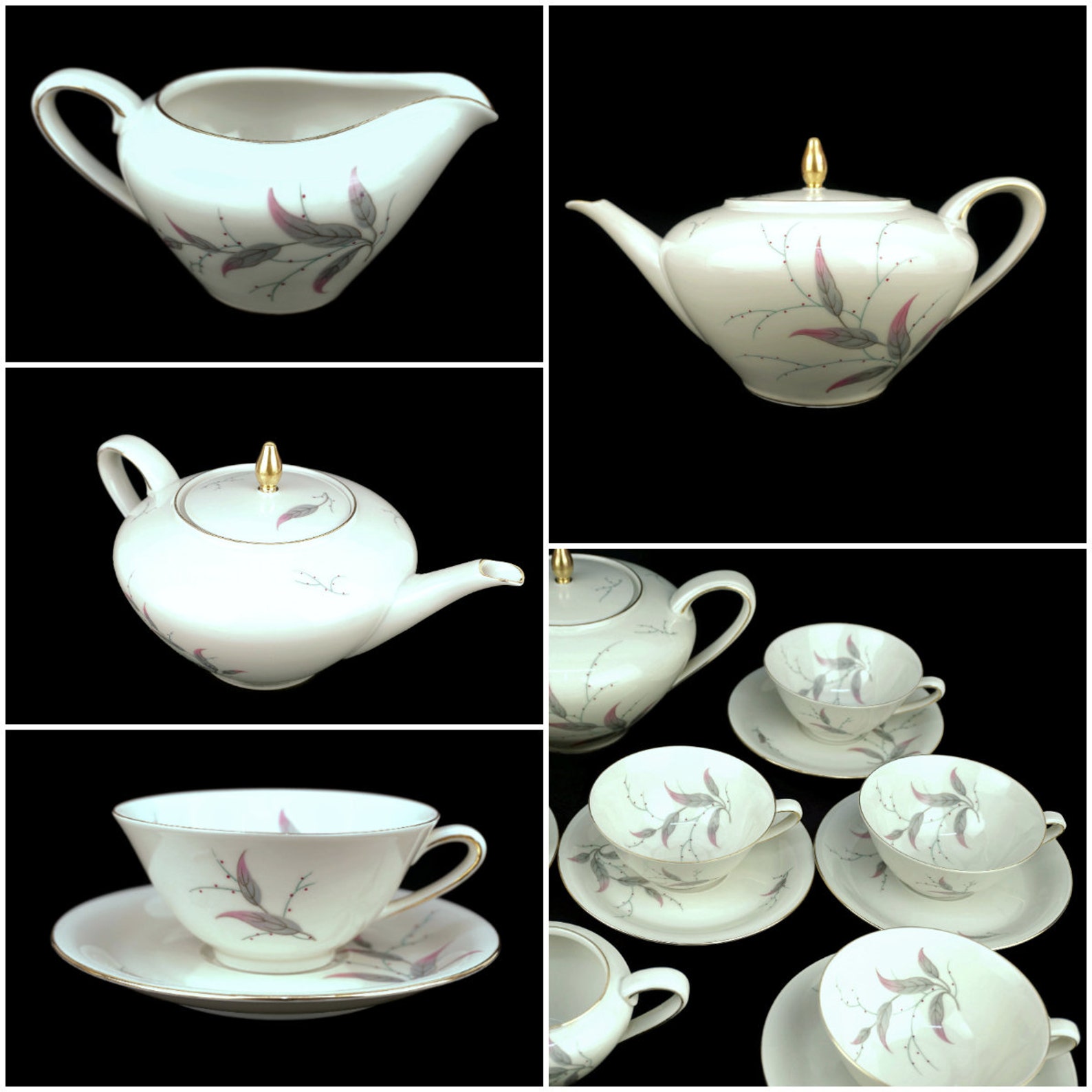 Vintage Porcelain Tea Coffee Set, Bavarian Porcelain Tea Coffee Set - Etsy
