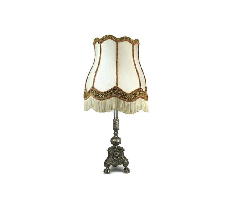 Antique Table Lamp, Horses Table Lamp, Victorian Large Table Lamp image 5