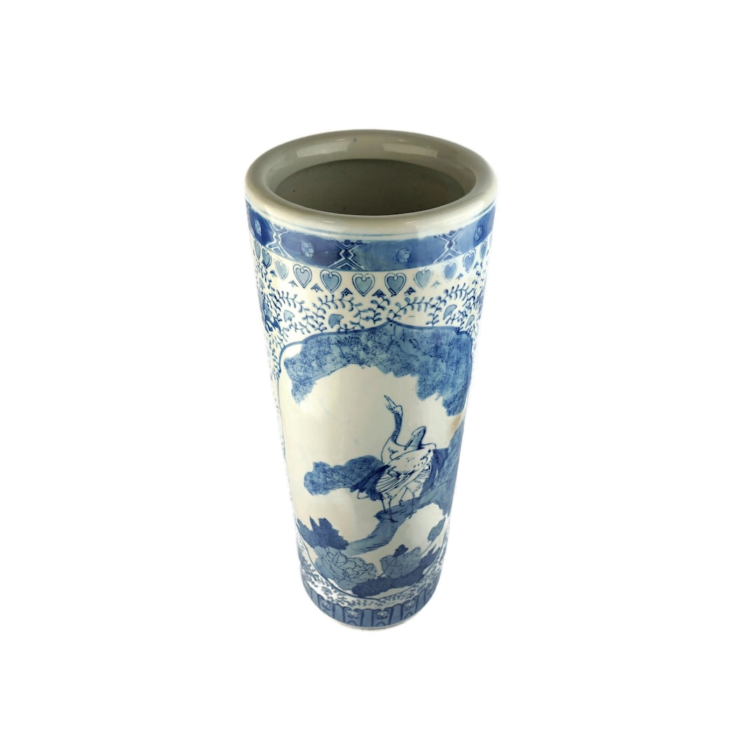 Chinese Porcelain Umbrella Stand, Antique Chinese Porcelain Vase, Large