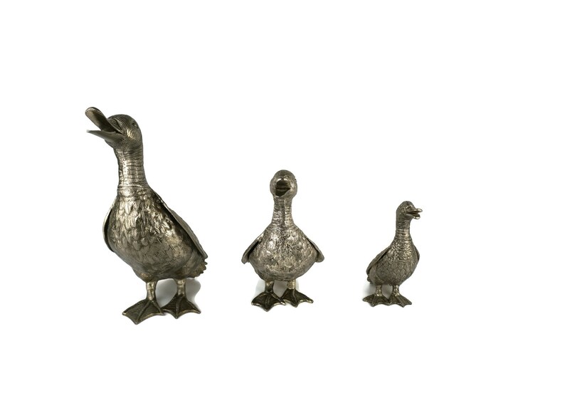 Antique Duck Figurine Set Outdoor Duck Figurine Set Etsy