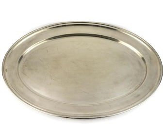 Vintage Silver Plated Tray, Silver Plated Platter, Silver Plated Plateau
