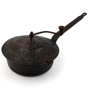 Antique Roasting Coffee Pot France, 19th Century French Roasting Coffee Dish, Popcorn Roasting Pot
