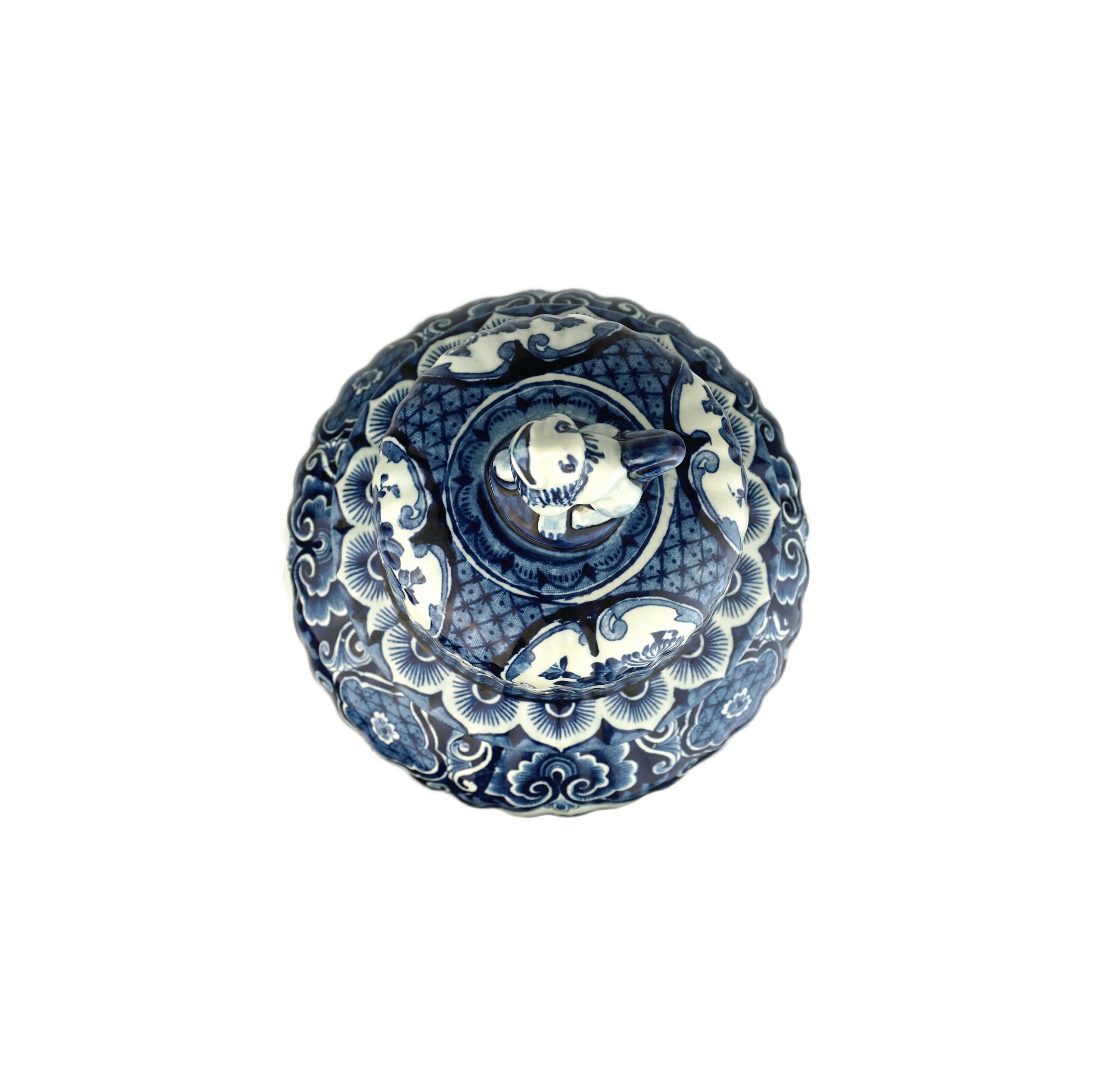 大型デルフト壷、デルフトスフィンクスジンジャー壷、ヴィンテージ