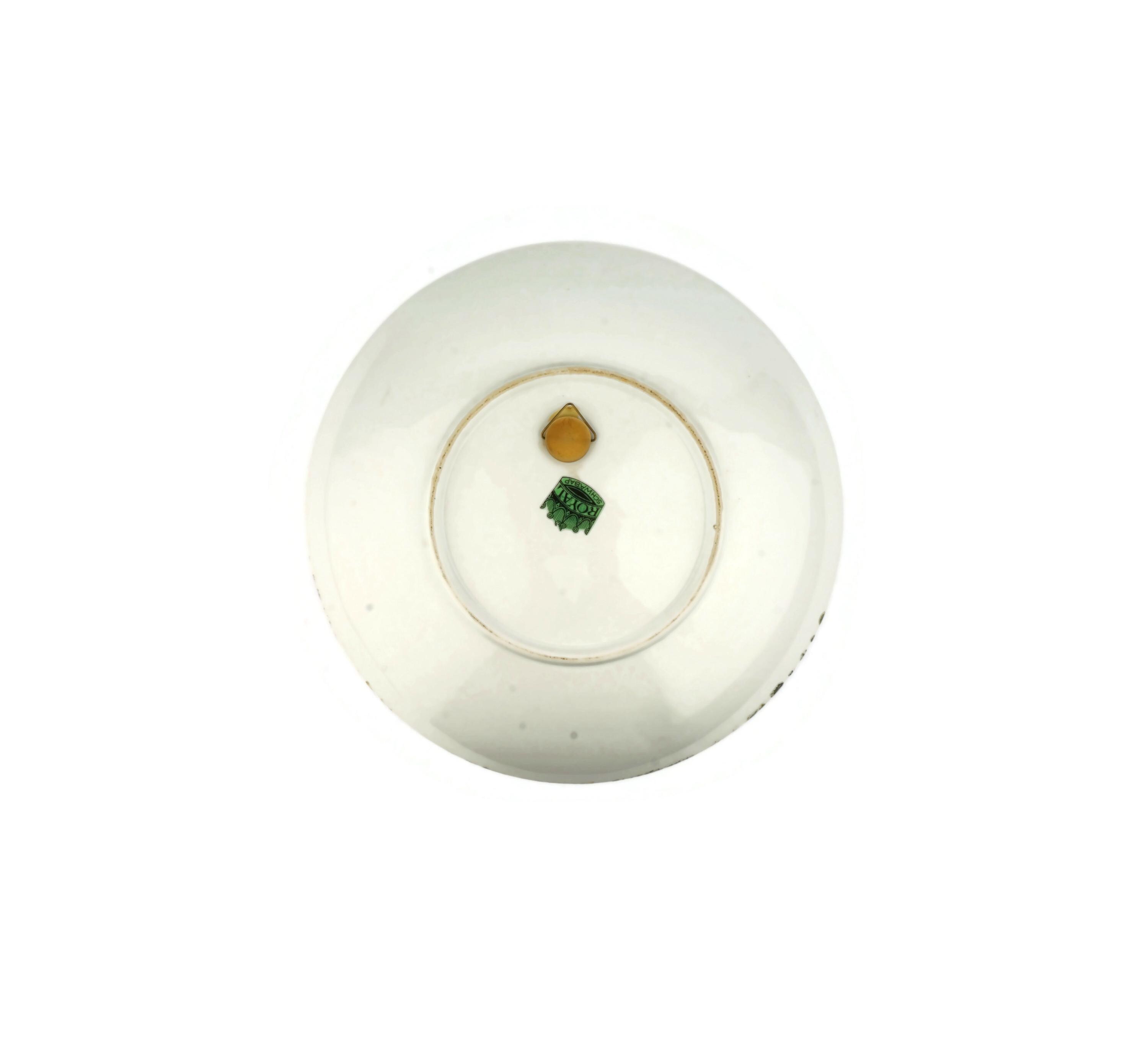 Vintage Royal Schwabap Plate, Holland Hand Painted Ceramic Plate