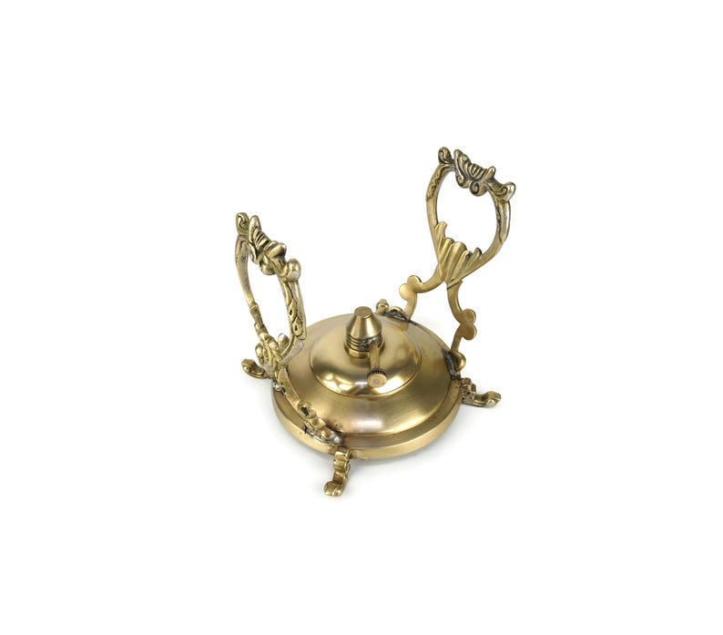 Antique Brass Teapot With Stand, Ship Teapot, Vintage Teapot, Brass