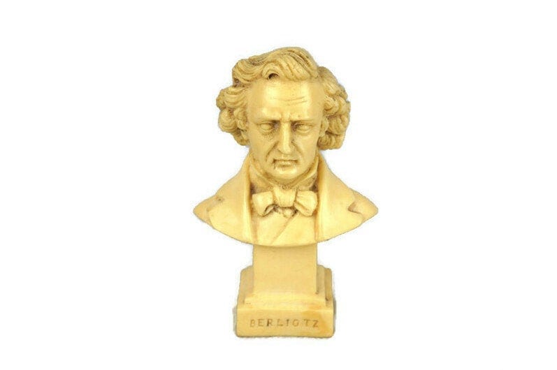 Vintage Louis Hector Berlioz Bust Statue