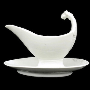 Vintage White Ceramic Saucer
