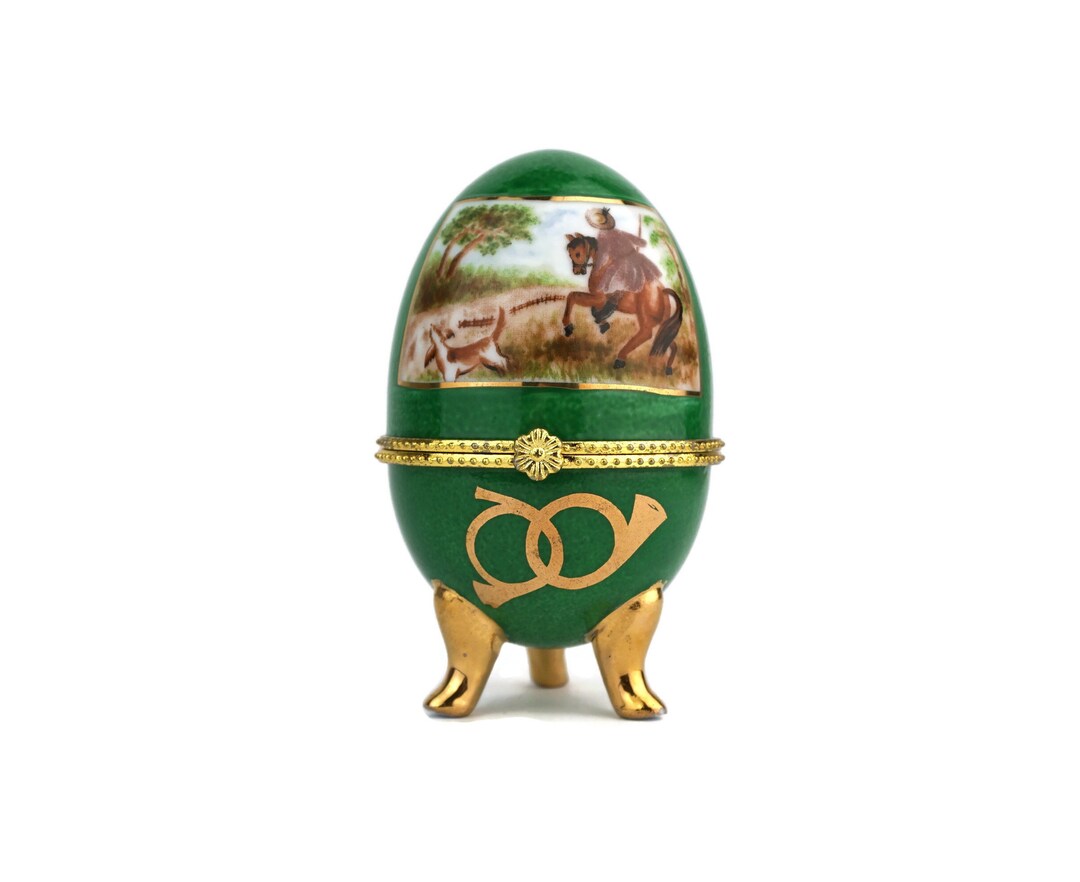 Vintage Porcelain Egg Jewelry Box, French Porcelain Egg Box Etsy