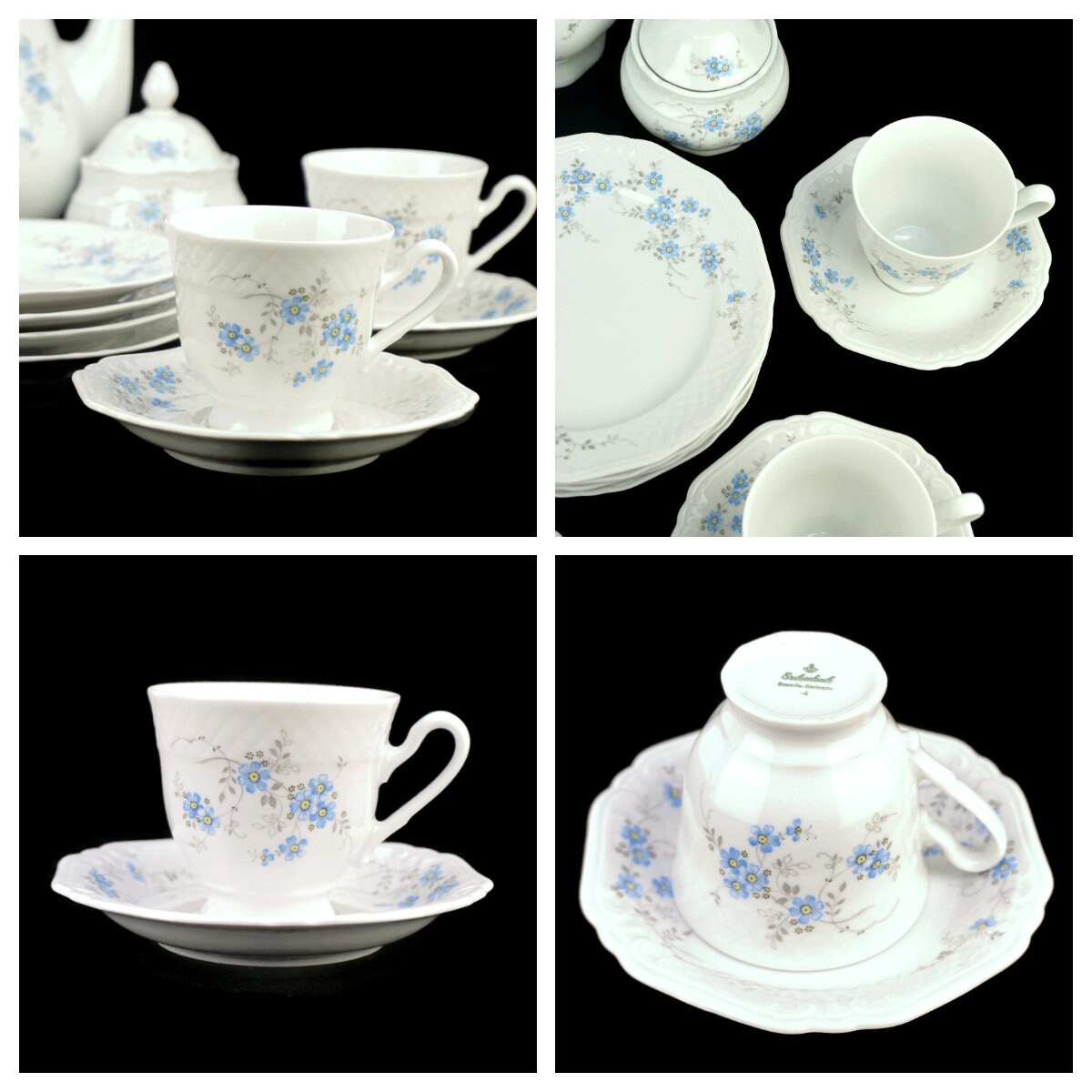 Vintage Porcelain Tea Coffee Set, Bavarian Porcelain Tea Coffee Set - Etsy
