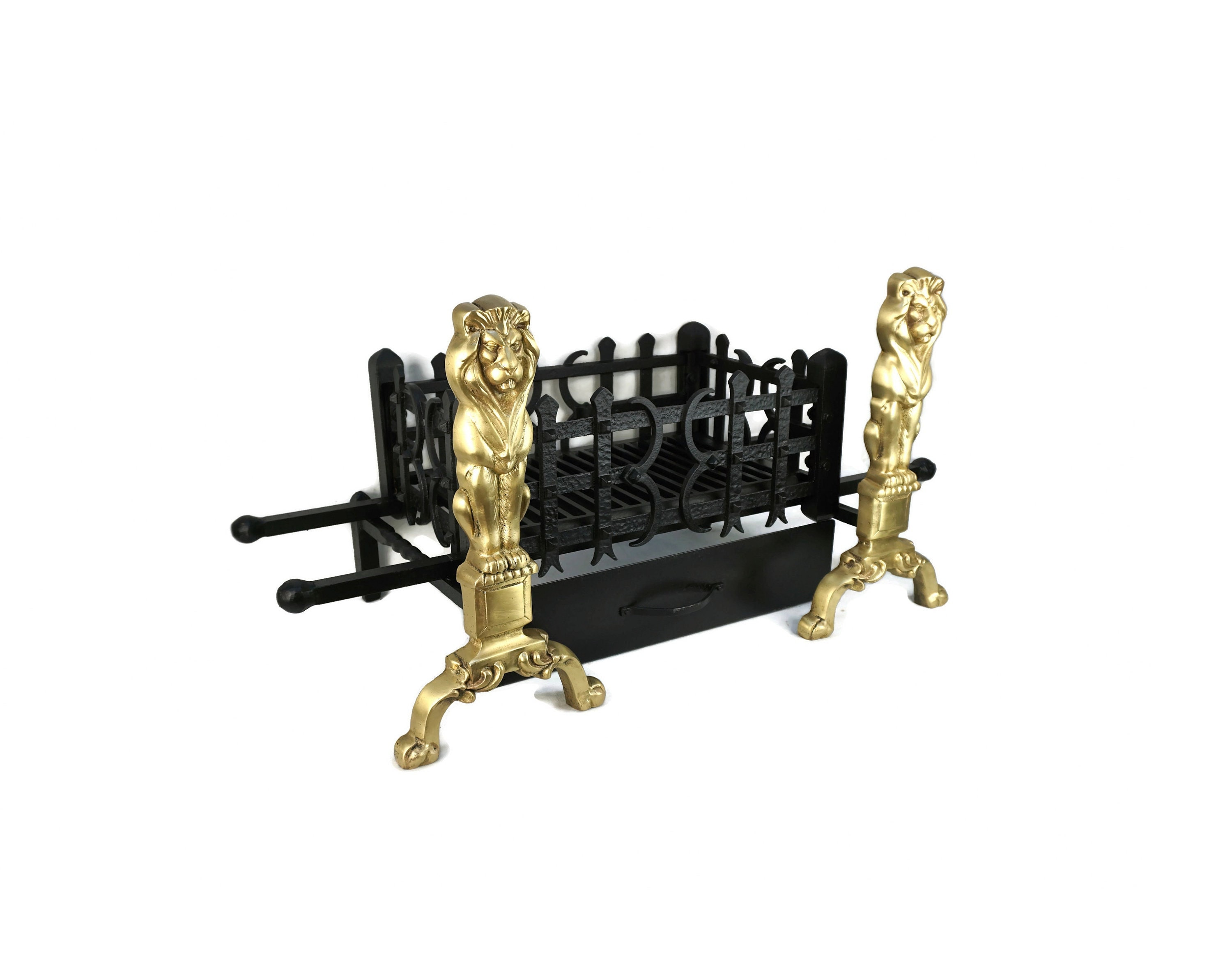 フランス アンティーク アンディロン ドアストッパー 暖炉 薪