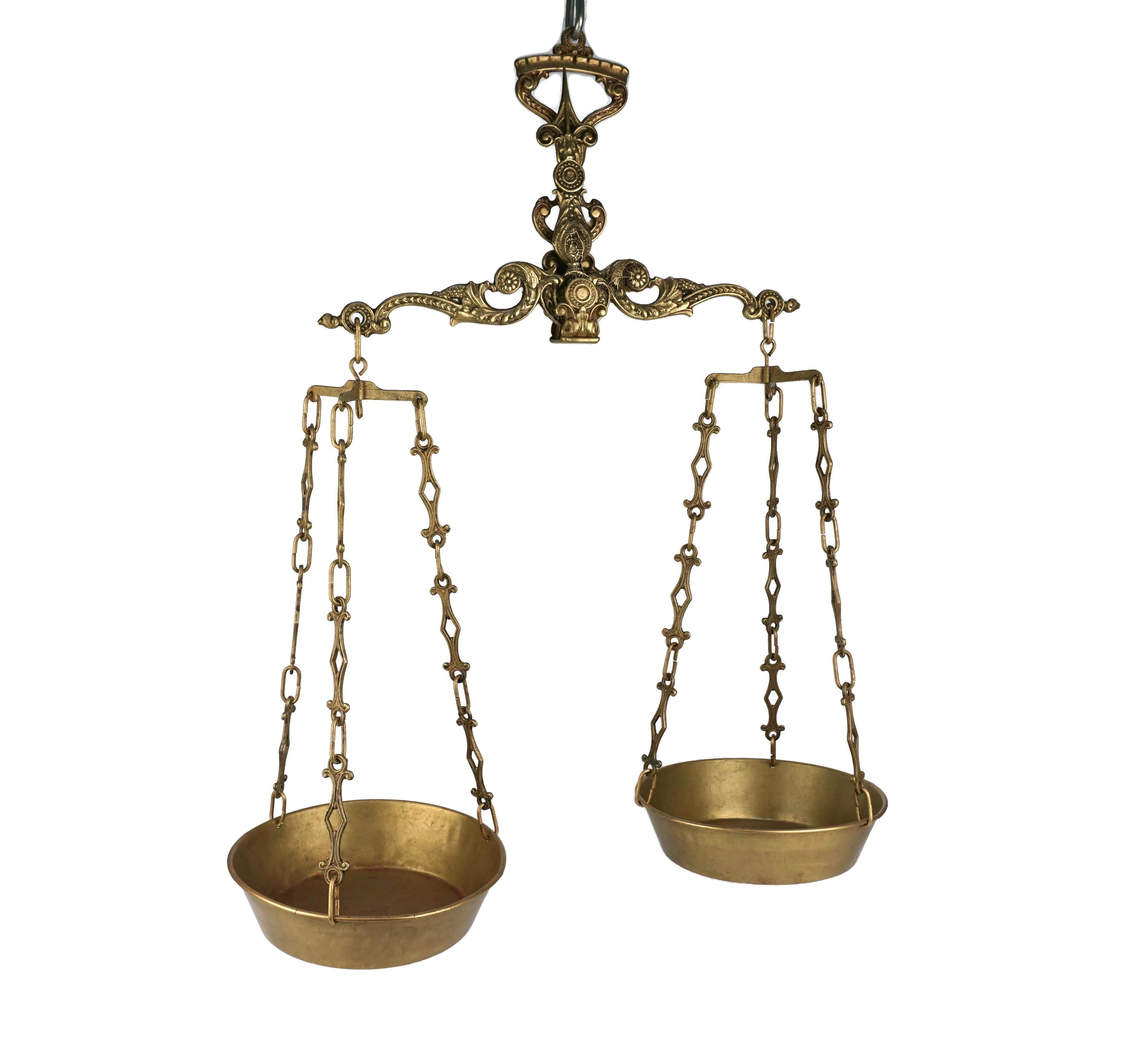 アンティーク真鍮製天秤、吊り下げ式真鍮製天秤 - Etsy 日本