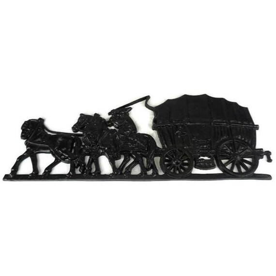 鋳鉄製壁飾り馬車、馬車鋳鉄製飾り板 - Etsy 日本